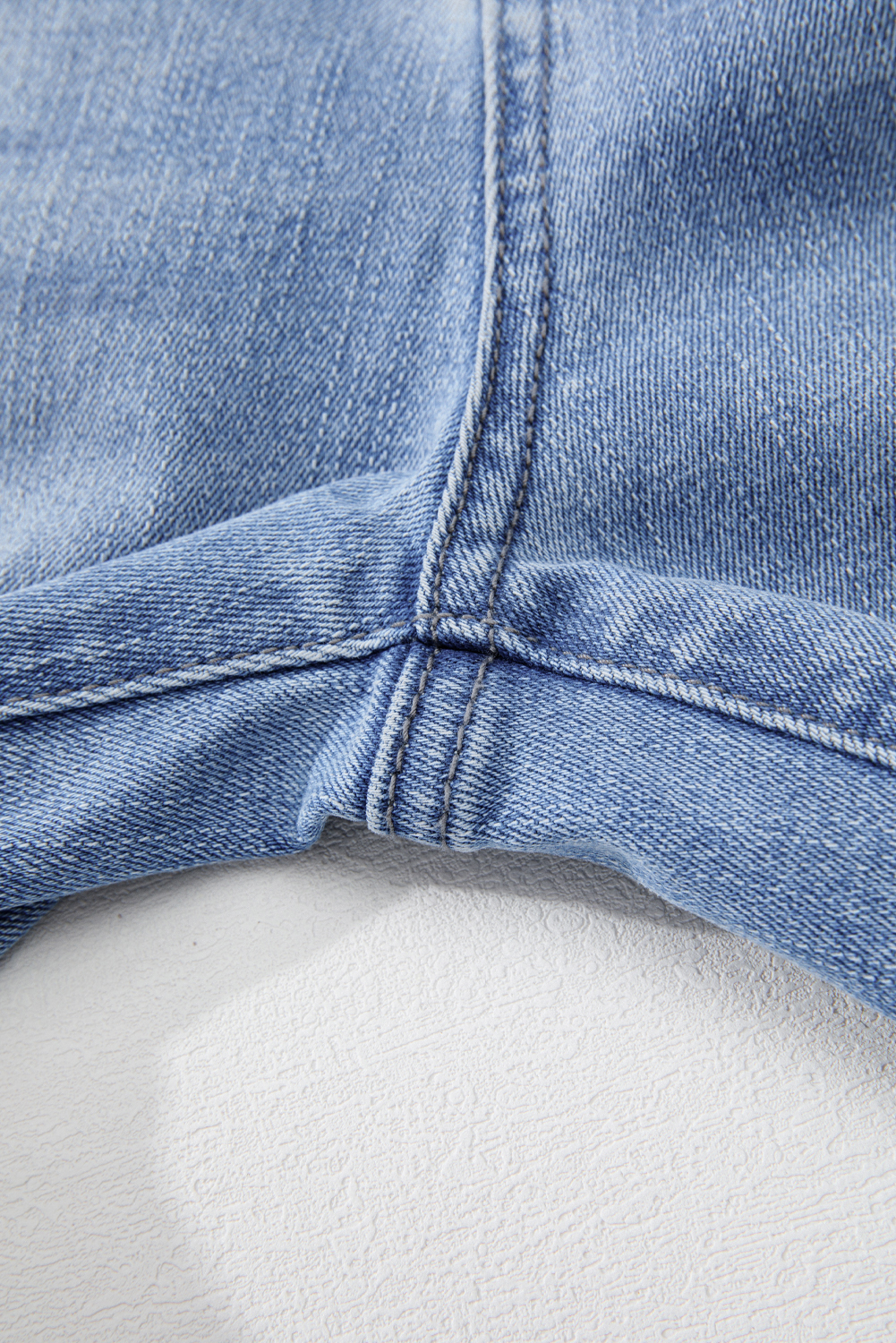 Beau Blue Mineral Wash Raw Hem High Waist Flared Jeans - Image 8