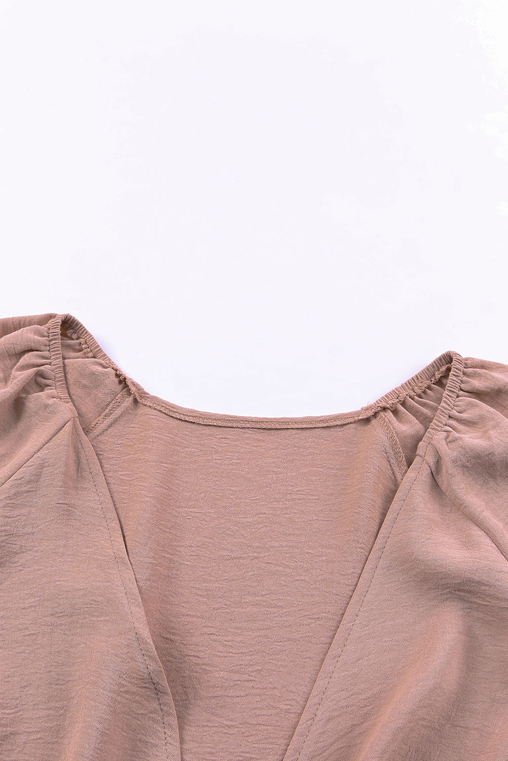 Tie Knot Puff Long Sleeve Romper - Image 6